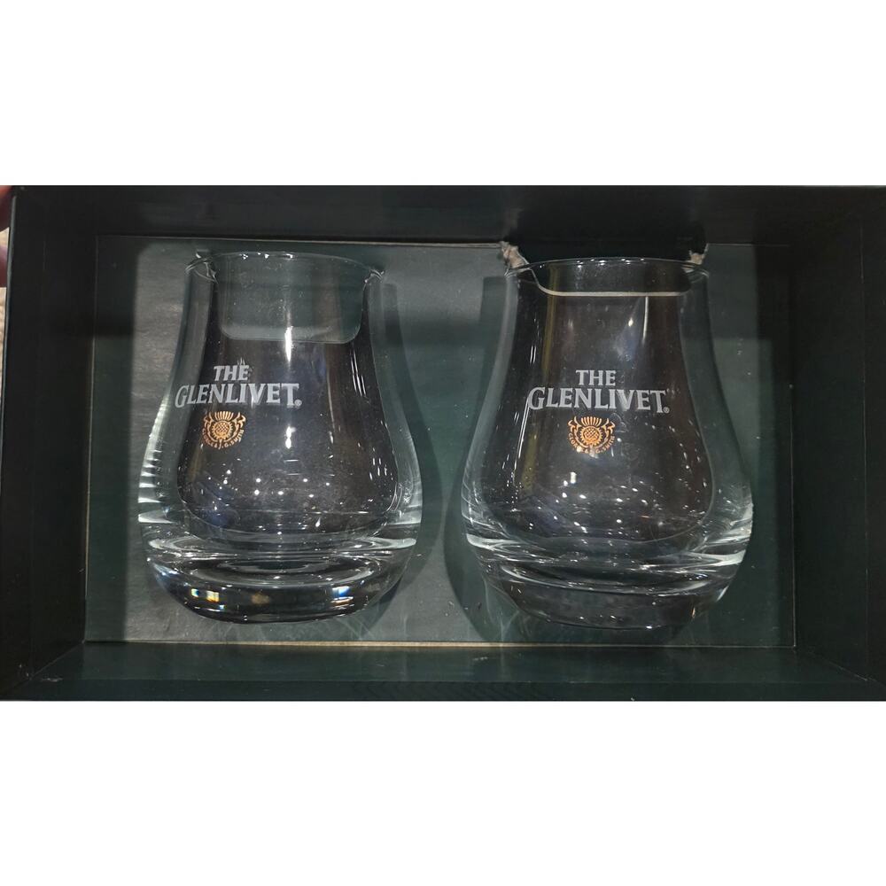 NIB The Glenlivet set of 2 scotch glass in the pear shape - Picture 3 of 4